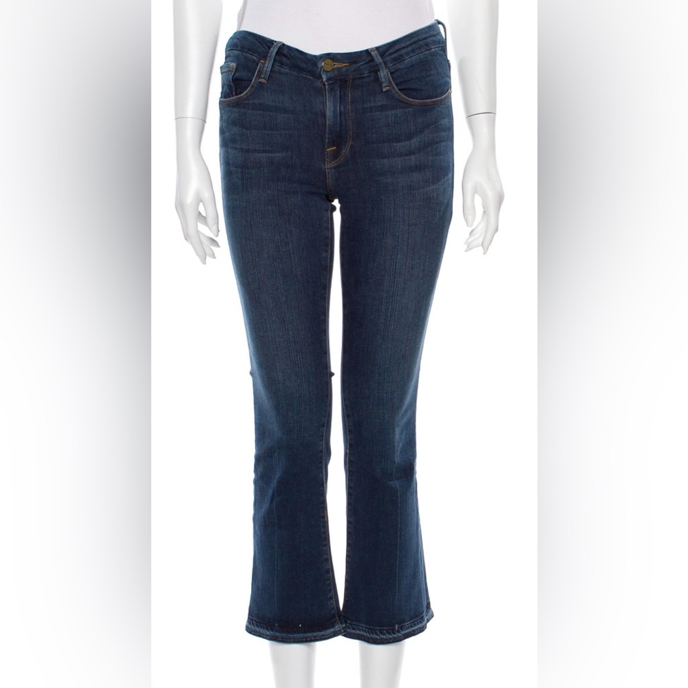 Frame Straight leg flared blue jeans size 25
